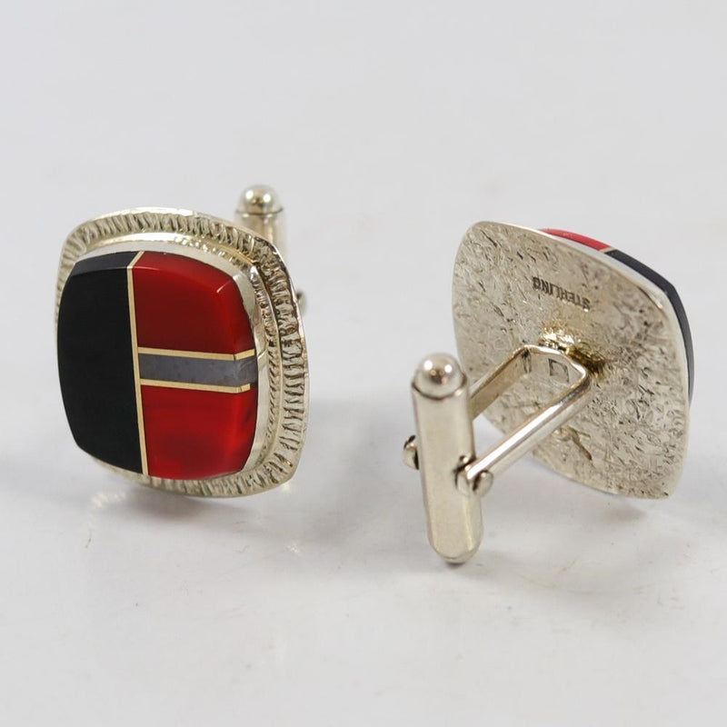 Inlay Cuff Links by Duane Maktima - Garland&