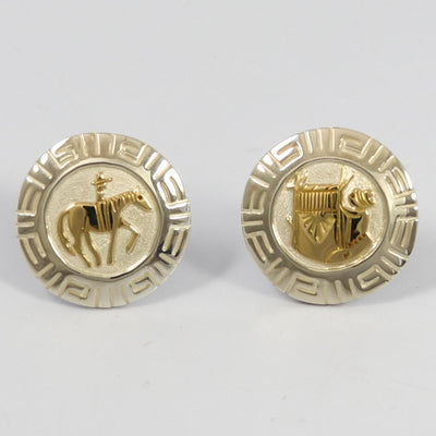 Gold on Silver Cuff Links by Robert Taylor - Garland's