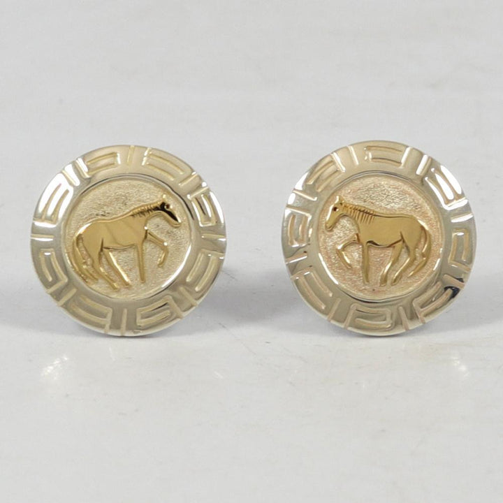 Gold on Silver Cuff Links by Robert Taylor - Garland's