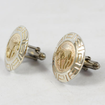 Gold on Silver Cuff Links by Robert Taylor - Garland's