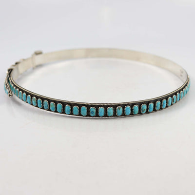 Kingman Turquoise Hat Band by James Freeland - Garland's