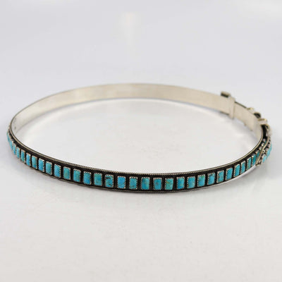 Kingman Turquoise Hat Band by James Freeland - Garland's
