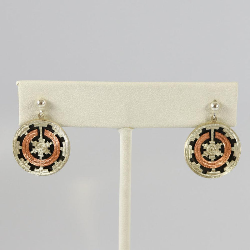 Ceremonial Basket Earrings by Roland Begay - Garland&