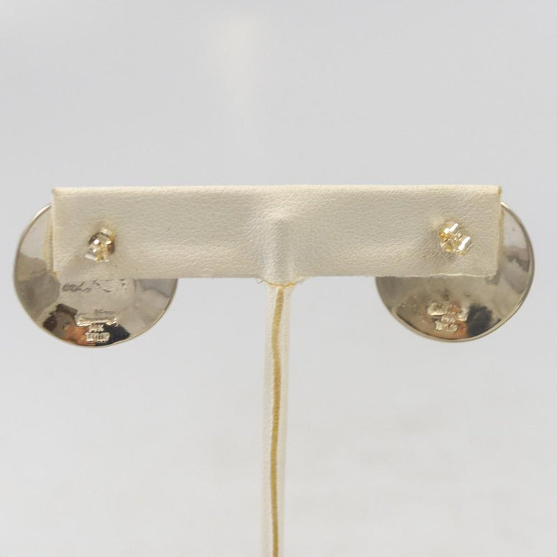 Gold On Silver Earrings by Robert Taylor - Garland&