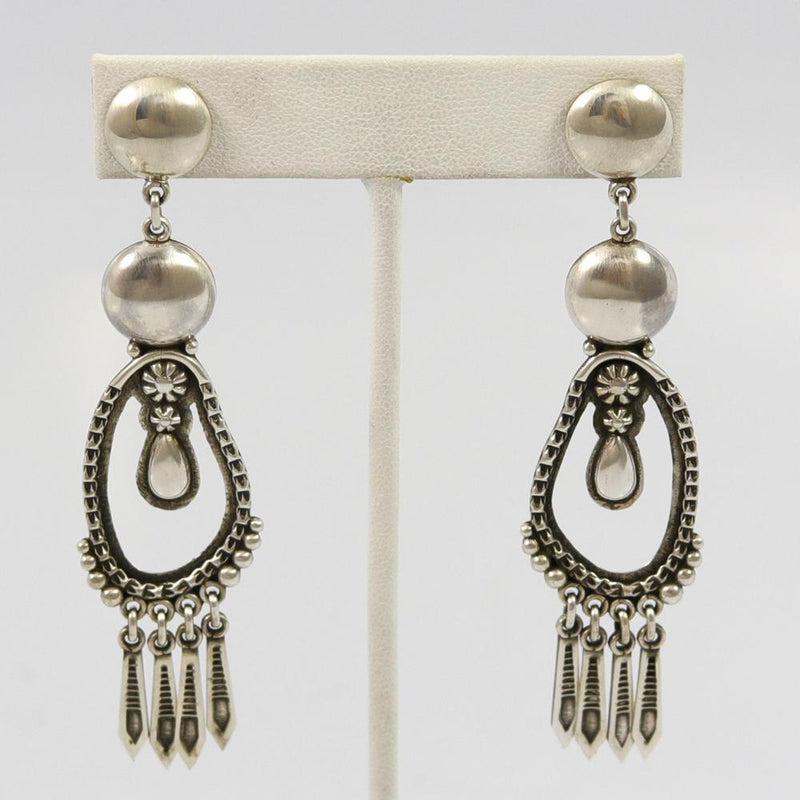 Copy of Stamped Silver Earrings by Thomas Jim - Garland&