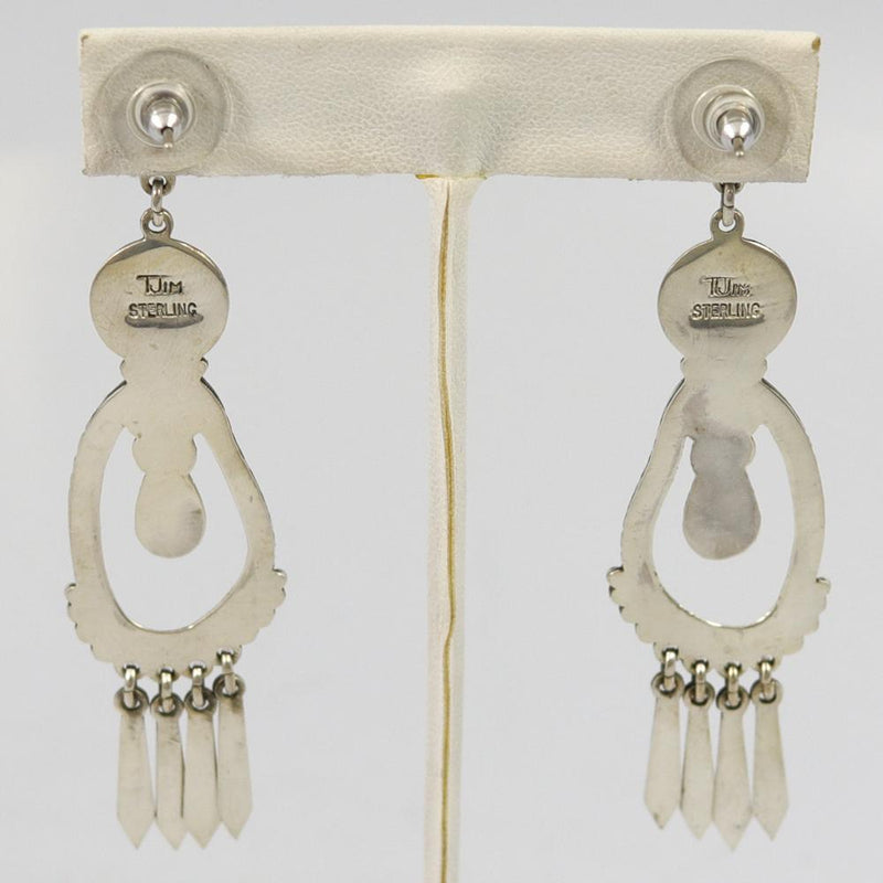 Copy of Stamped Silver Earrings by Thomas Jim - Garland&