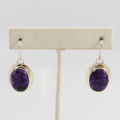 Charoite Earrings by Marie Jackson - Garland's