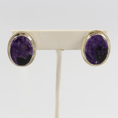 Charoite Earrings by Marie Jackson - Garland's