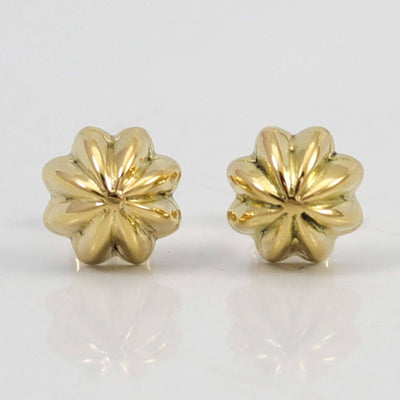 Gold Fluted Bead Earrings by Kyle Lee-Anderson - Garland's