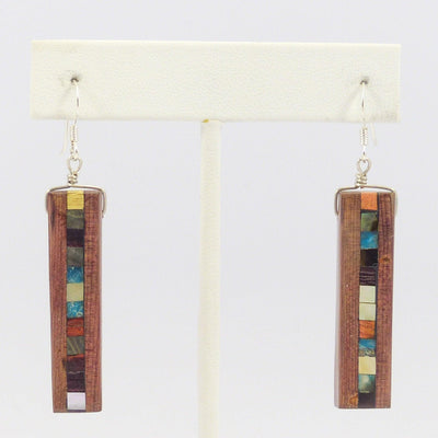 Inlay Earrings by Nick and Me-Wee Rosetta - Garland's