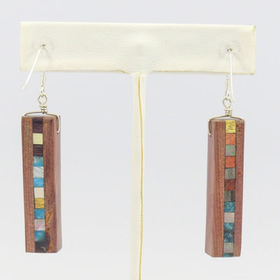 Inlay Earrings by Nick and Me-Wee Rosetta - Garland's