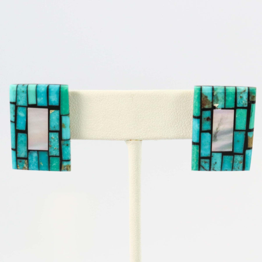 Inlay Earrings by Charlene Reano - Garland's