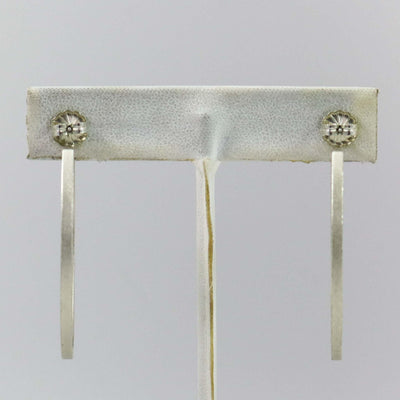 Silver Hoop Earrings by Maria Samora - Garland's