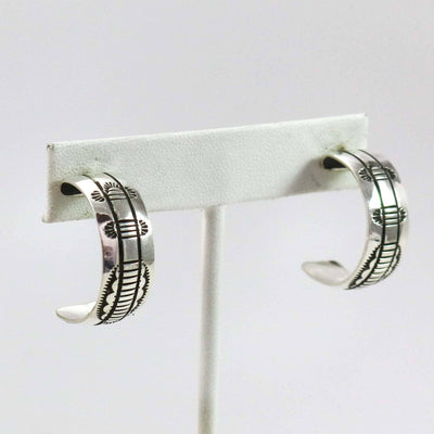 Silver Hoop Earrings by Bruce Morgan - Garland's
