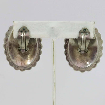 1970s Concho Clip Earrings by Vintage Collection - Garland's
