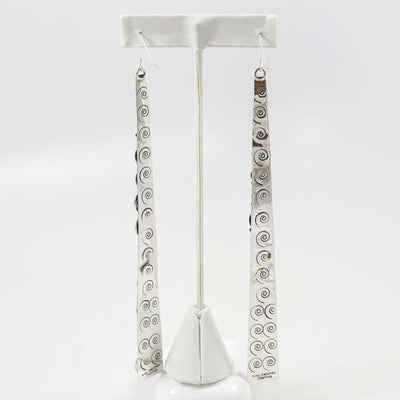Kingman Turquoise Earrings by Alex Sanchez - Garland's