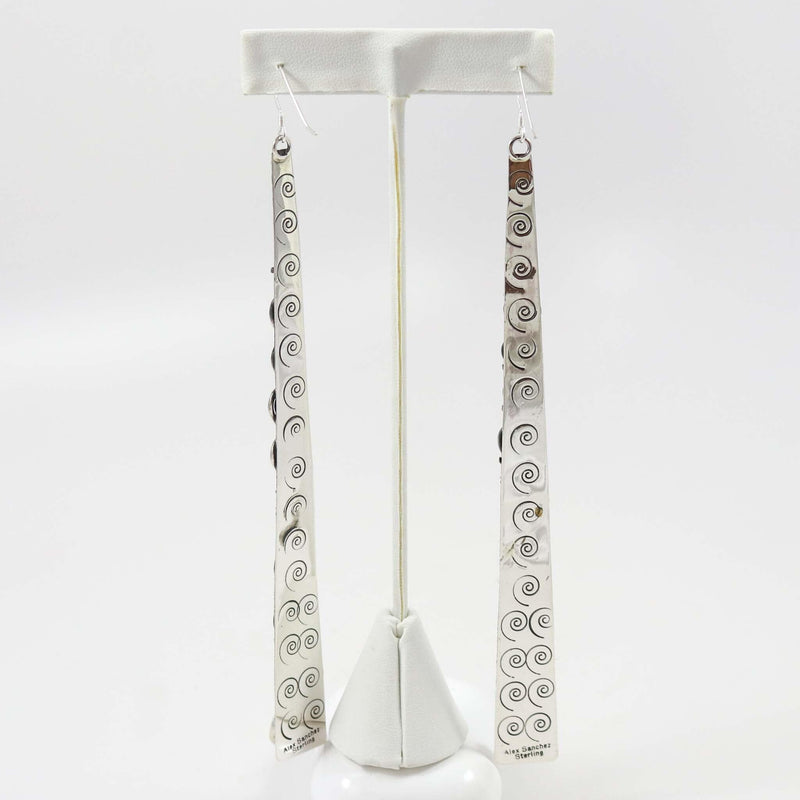 Kingman Turquoise Earrings by Alex Sanchez - Garland&
