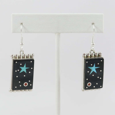 Night Sky Earrings by Bryon Yellowhorse - Garland's