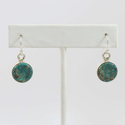 Kingman Turquoise Earrings by Michael and Causandra Dukepoo - Garland's