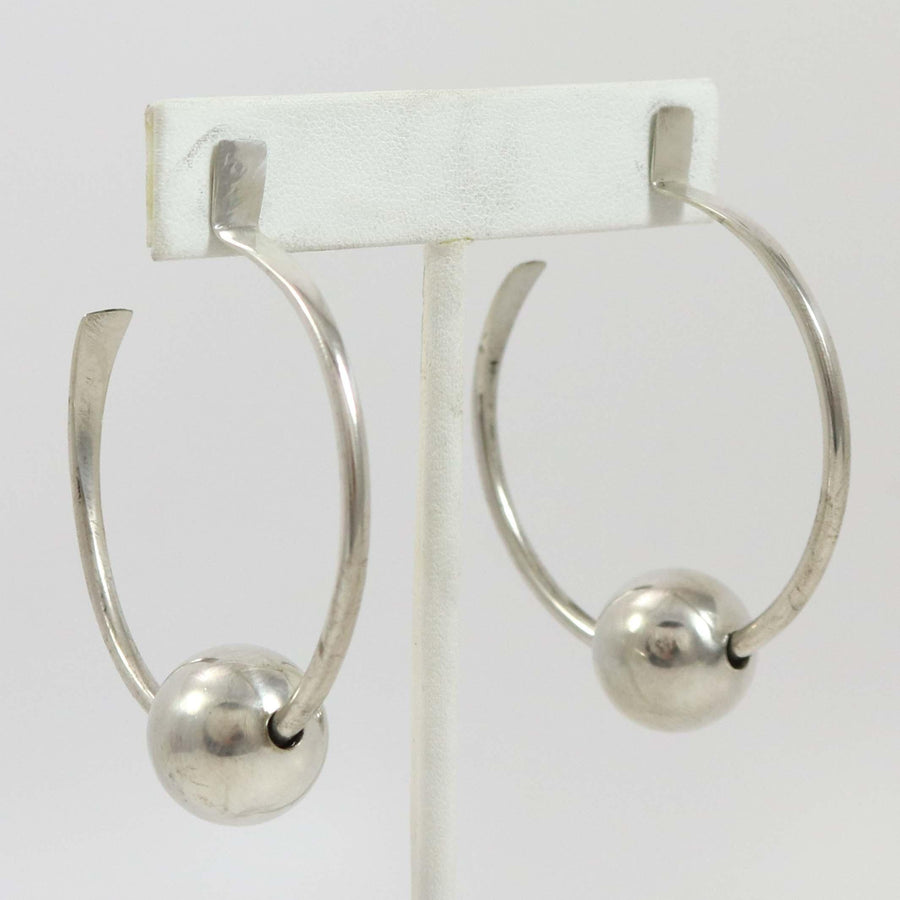 Silver Hoop Earrings by Edison Cummings - Garland's