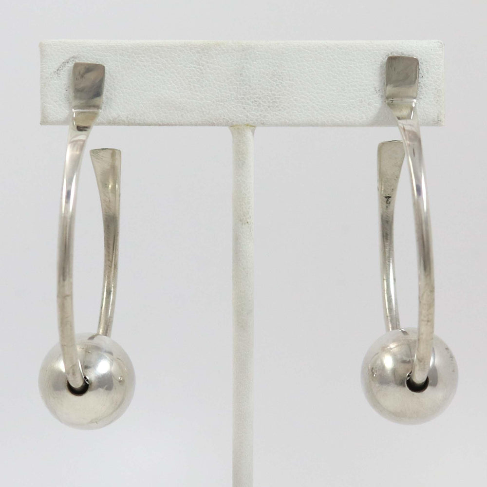 Silver Hoop Earrings by Edison Cummings - Garland's