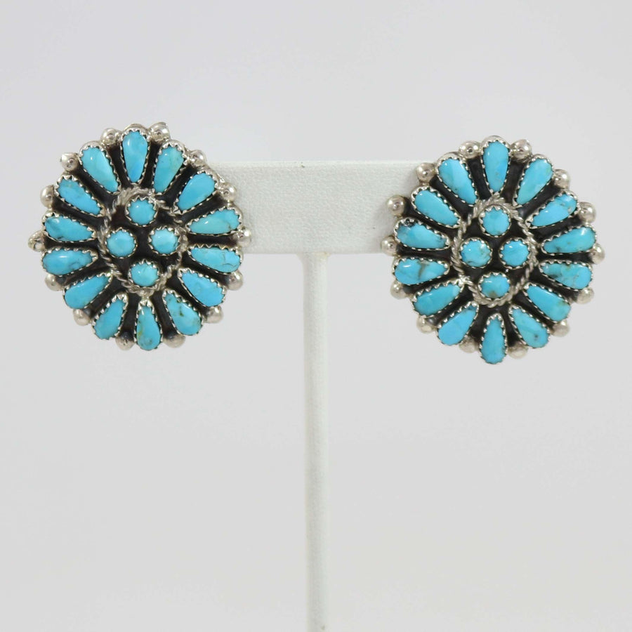 Sleeping Beauty Turquoise Earrings by James Freeland - Garland's