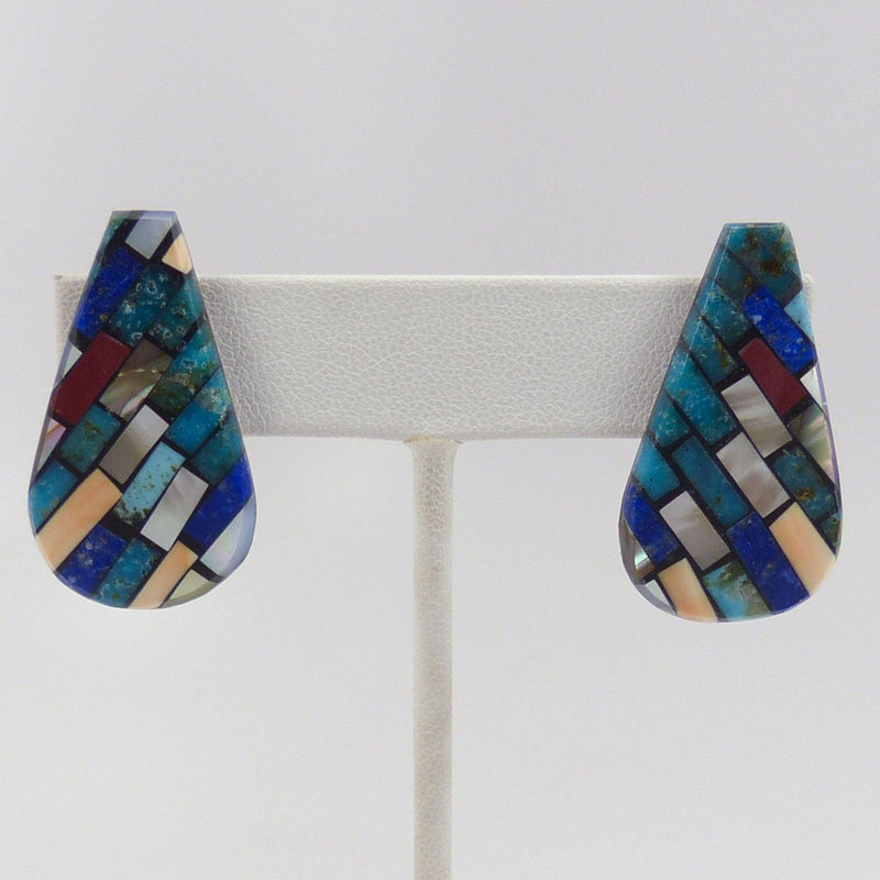 Inlay Earrings by Charlene Reano - Garland&