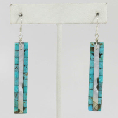 Inlay Earrings by Nick and Me-Wee Rosetta - Garland's