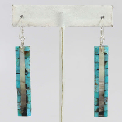 Inlay Earrings by Nick and Me-Wee Rosetta - Garland's