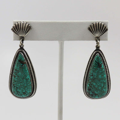 Cloud Mountain Turquoise Earrings by Steve Arviso - Garland's