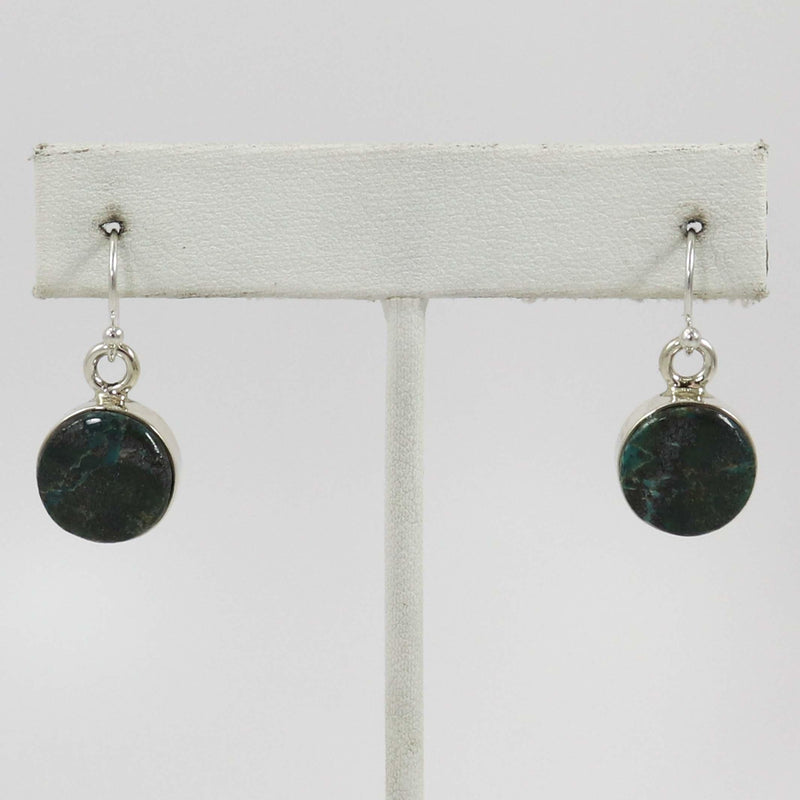 Morenci Turquoise Earrings by Michael and Causandra Dukepoo - Garland&