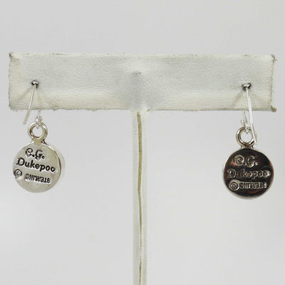 Morenci Turquoise Earrings by Michael and Causandra Dukepoo - Garland's