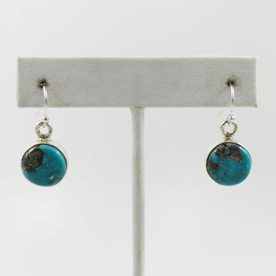 Morenci Turquoise Earrings by Michael and Causandra Dukepoo - Garland's