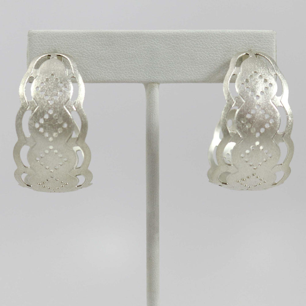 Lace Hoop Earrings by Maria Samora - Garland's