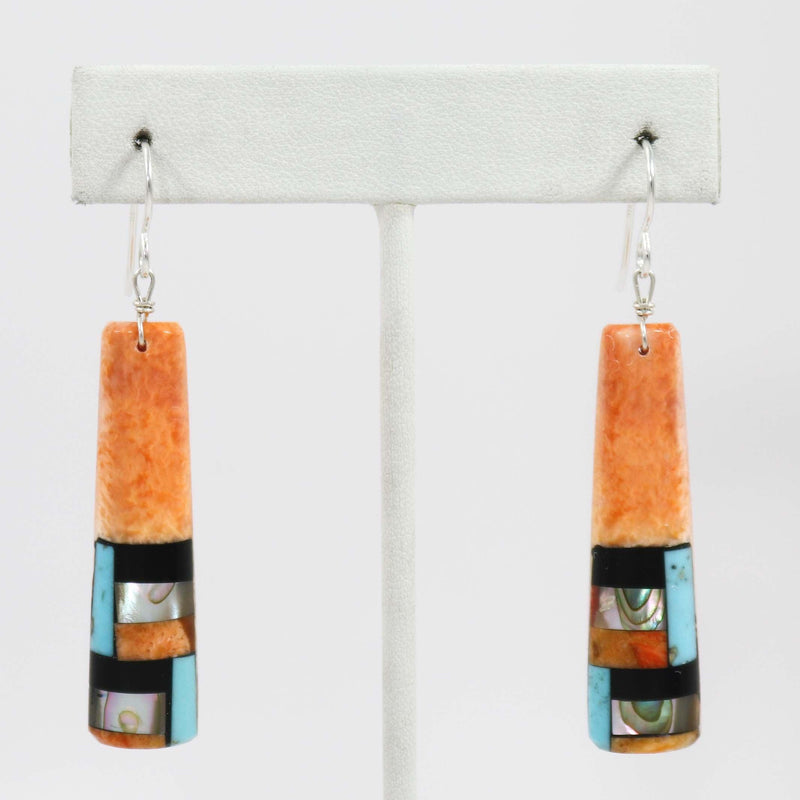 Inlay Earrings by Joe Jr. and Valerie Calabaza - Garland&