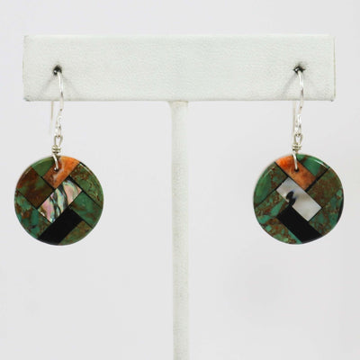Inlay Earrings by Joe Jr. and Valerie Calabaza - Garland's