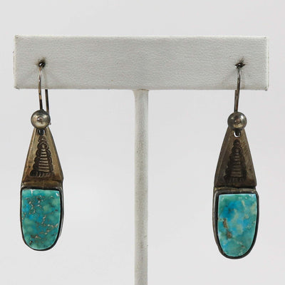 Kingman Turquoise Earrings by Jock Favour - Garland's