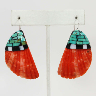 Shell Inlay Earrings by Charlene Reano - Garland's