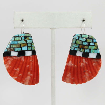 Shell Inlay Earrings by Charlene Reano - Garland's