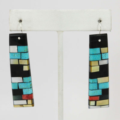 Shell Inlay Earrings by Janalee Reano - Garland's