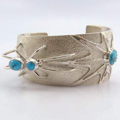 Turquoise Spider Cuff by Fidel Bahe - Garland's