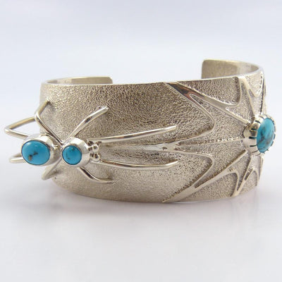 Turquoise Spider Cuff by Fidel Bahe - Garland's
