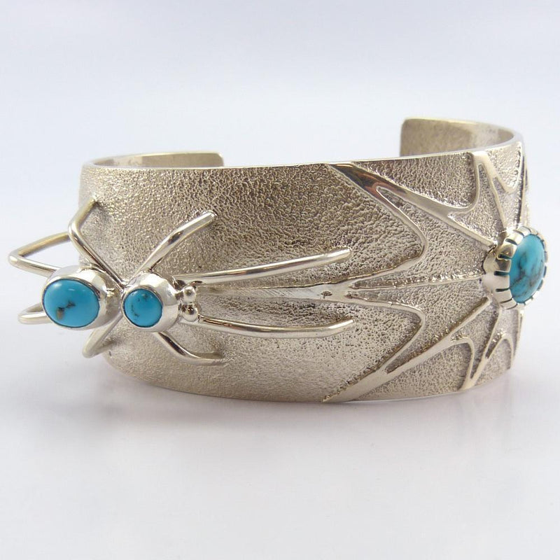 Turquoise Spider Cuff by Fidel Bahe - Garland&