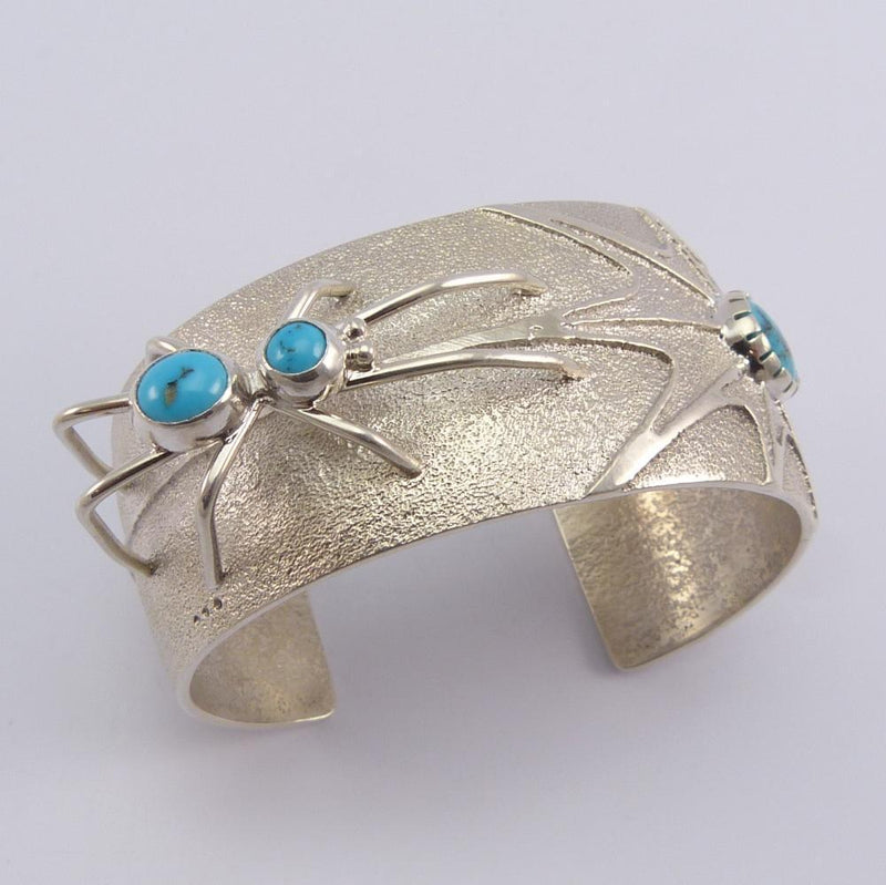 Turquoise Spider Cuff by Fidel Bahe - Garland&