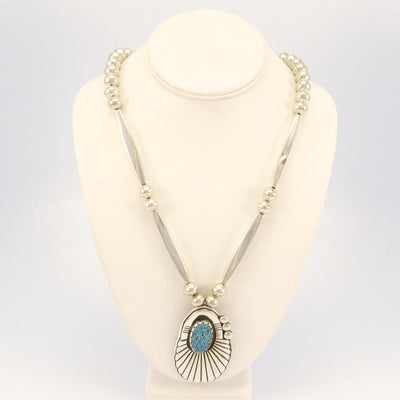 Kingman Turquoise Necklace by Cippy Crazyhorse - Garland's