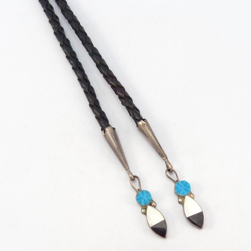 1970s Inlay Bola Tie by Jonathan Beyuka - Garland&