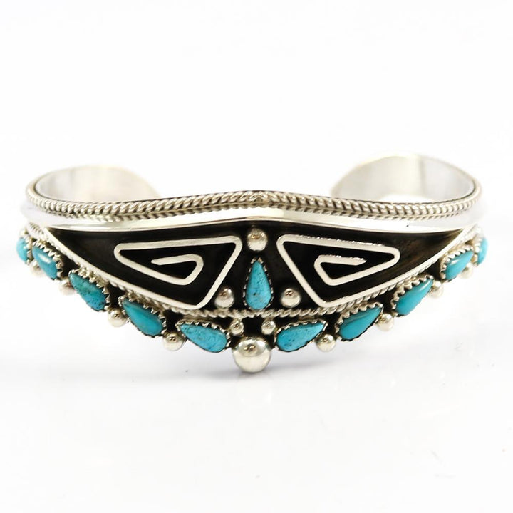 Kingman Turquoise Cuff by Billy Betoney - Garland's