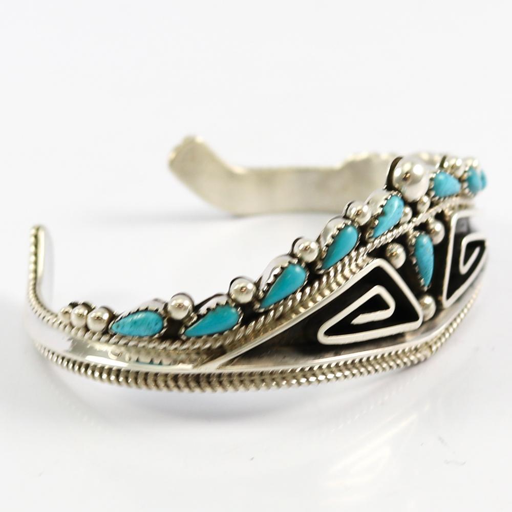 Kingman Turquoise Cuff by Billy Betoney - Garland's