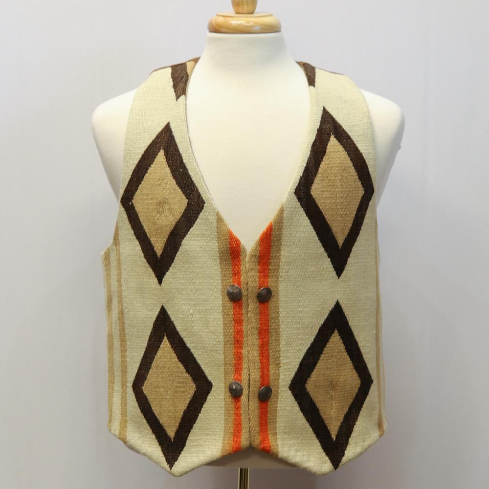 1910-20s Navajo Rug Vest by Susan Hart Henegar - Garland's