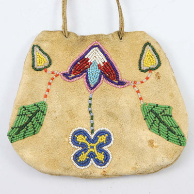 1940s Beaded Buckskin Pouch by Vintage Collection - Garland's